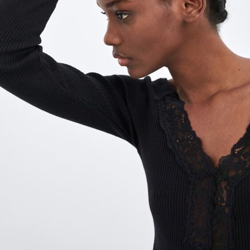 ZARA LACE T-SHIRT - SALE